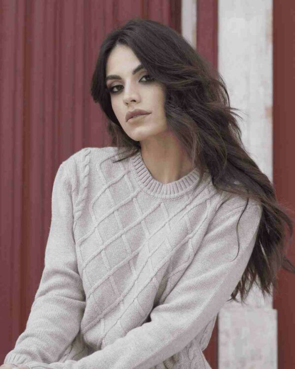 THE ARAN CREW NECK