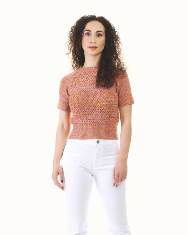 ROUND NECK BASCKET MIXED COLOR